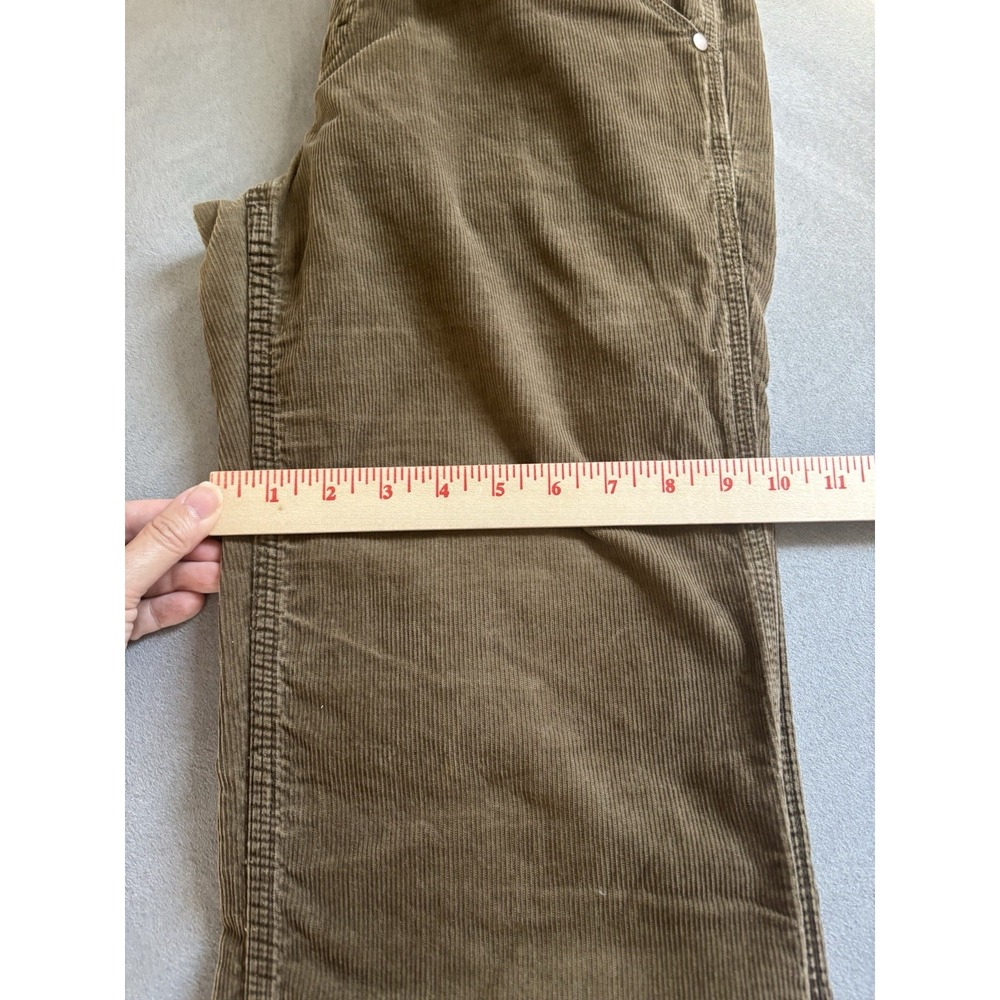 90s Vintage J. Crew Jeans Brown Corduroy Mid-Rise Boot Cut Sz 8 Indie Grunge - Picture 9 of 11